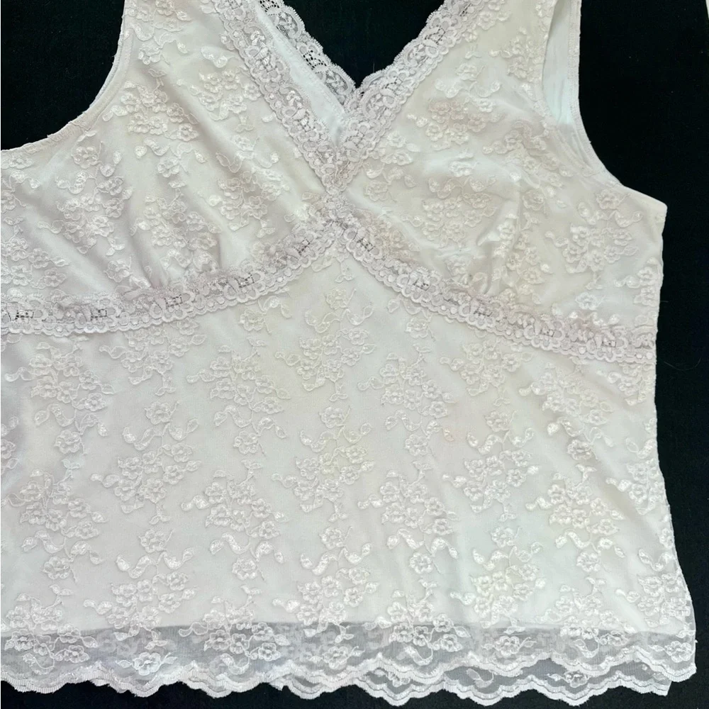 Worthington Womans 2X
Lined Lace Tank Cami
Cream Coquette Angelic
Bohemian - Picture 6 of 12